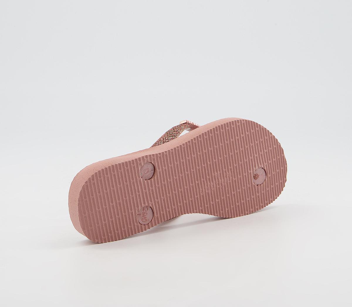 Havaianas Slim Fashion Kids Flip Flops Havaianas Slim Fashion Kids Flip Flops Croque Rose Glitter
