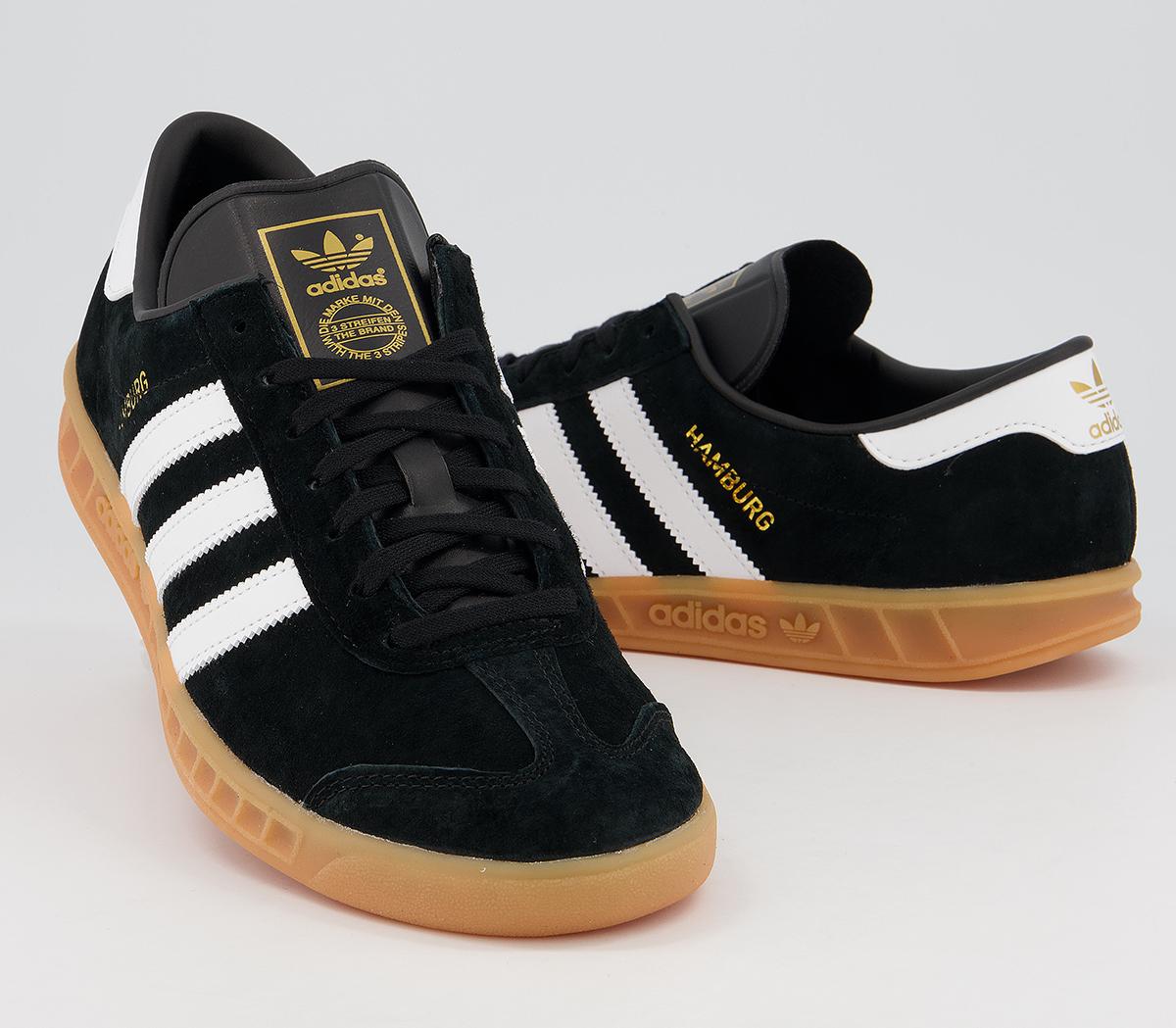 Gum Sole Mens Hamburg Trainers Adidas Hamburg Trainers Black Gum
