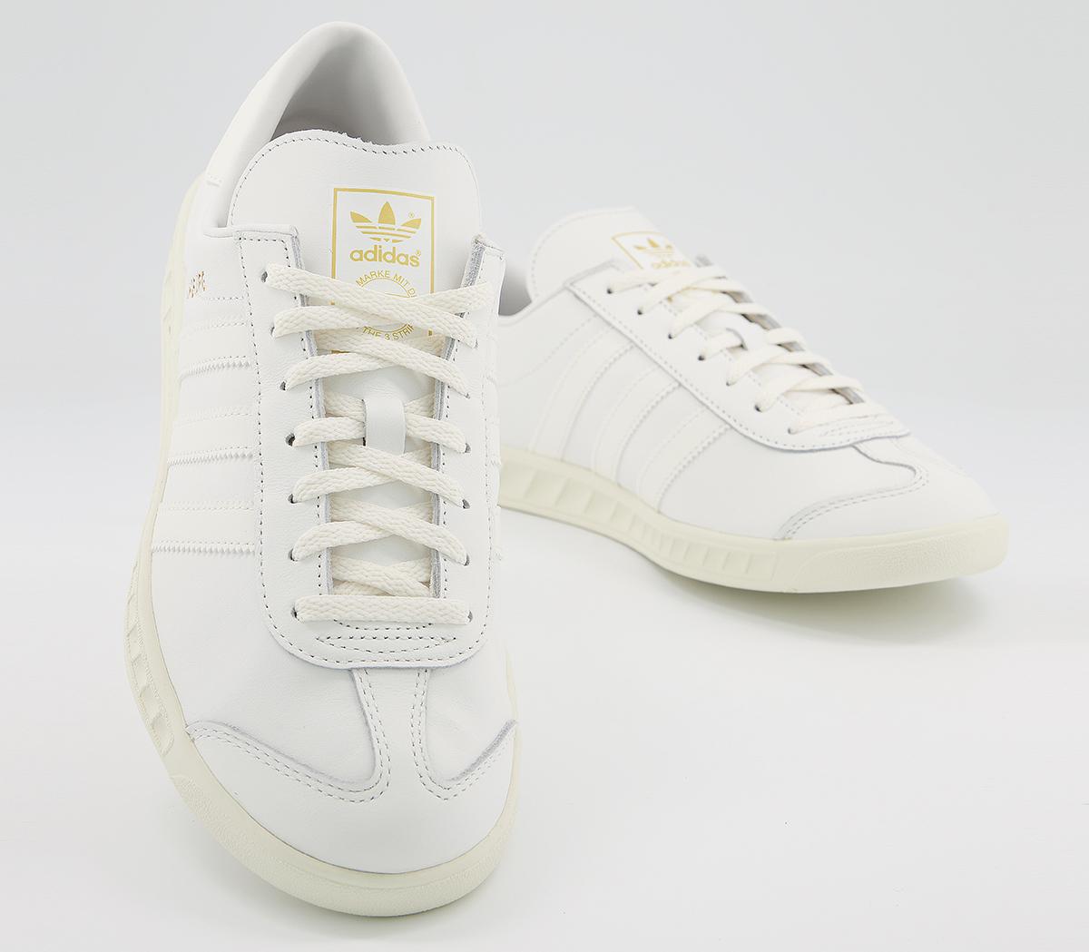 all white adidas hamburgs