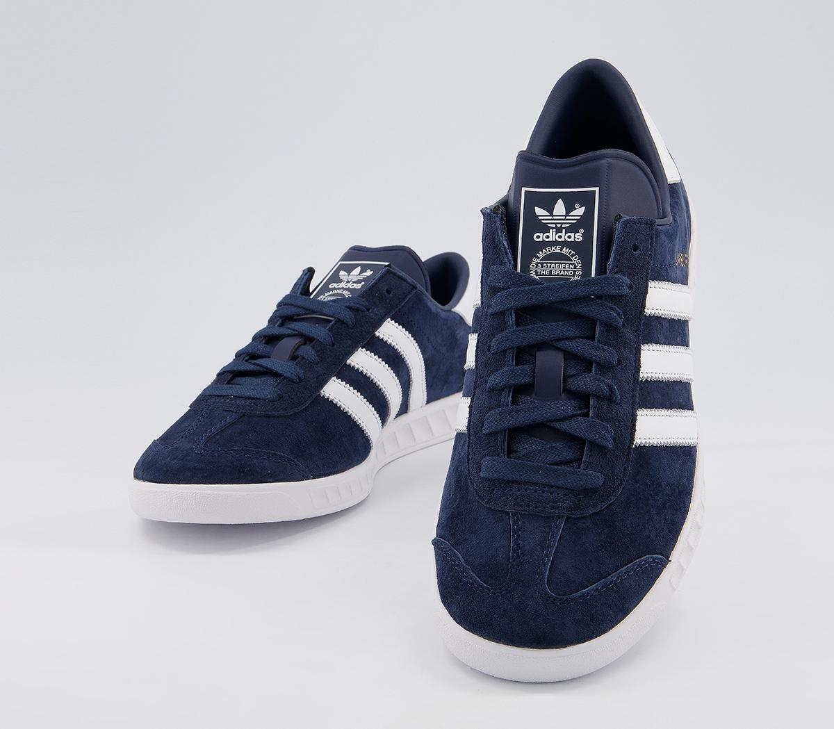 Adidas Hamburg Navy White Adidas Hamburg Adidas Casual Trainers 