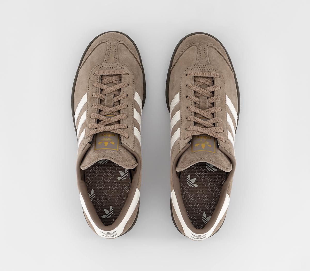 adidas Hamburg Trainers Chalky Brown Off Whte Branch - Men's Trainers