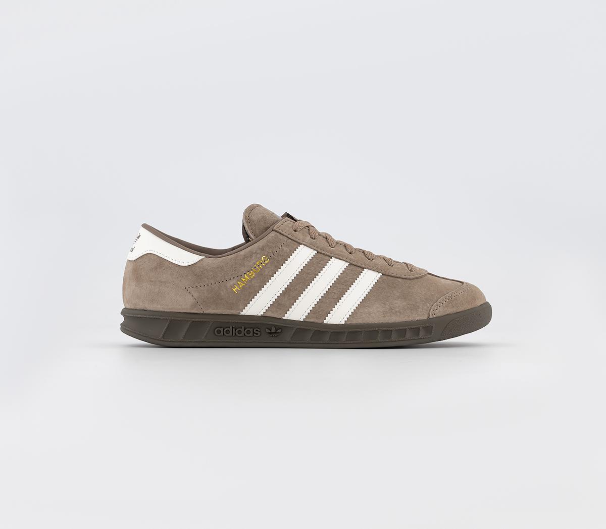 adidasHamburg Trainers Chalky Brown Off Whte Branch