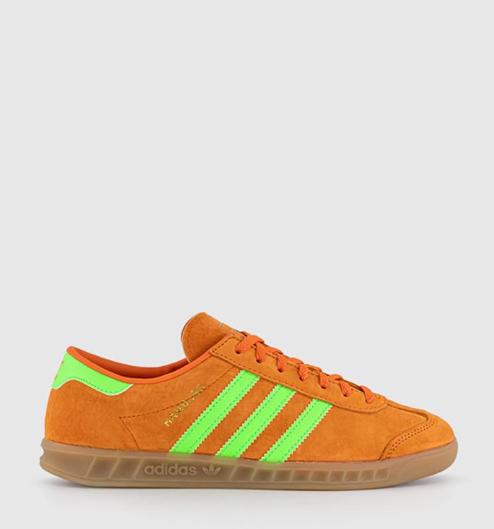 Men's adidas green hamburg trainers best sale