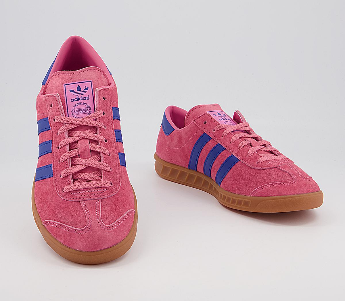 adidas Hamburg Trainers Pink Purple Gum - Men's Trainers