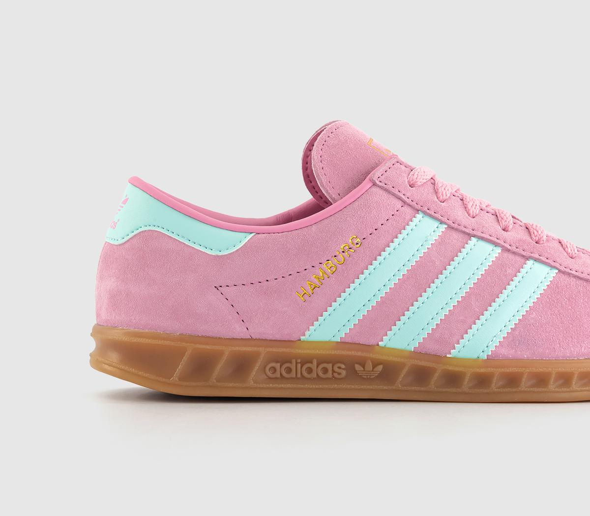 adidasHamburg Trainers adidasHamburg TrainersBliss Pink Semi Flash Aqua Gum
