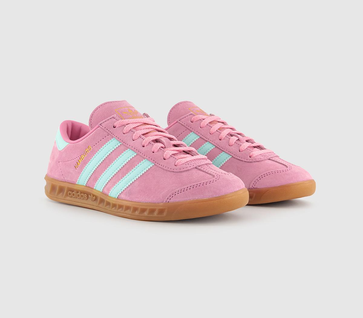 adidasHamburg Trainers adidasHamburg TrainersBliss Pink Semi Flash Aqua Gum