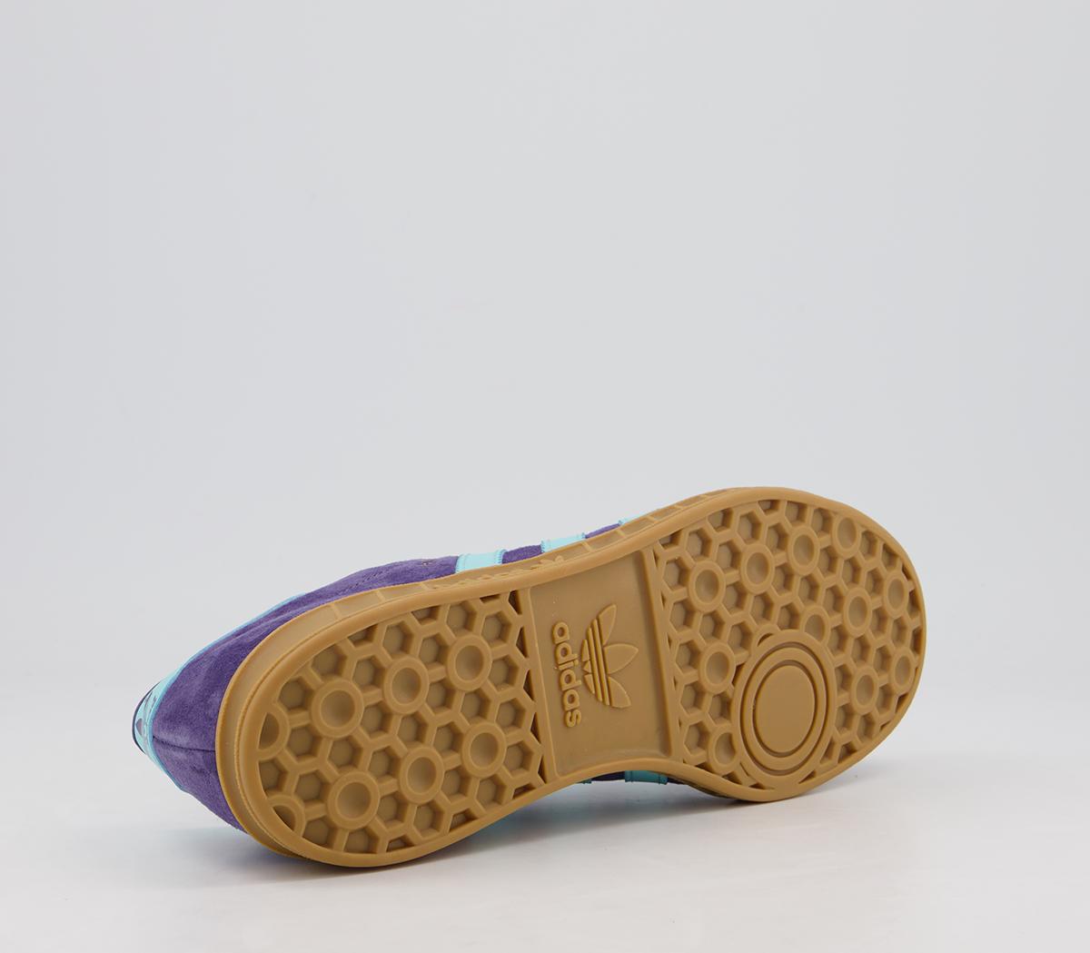 adidasHamburg TrainersTech Purple Clear Aqua Gum