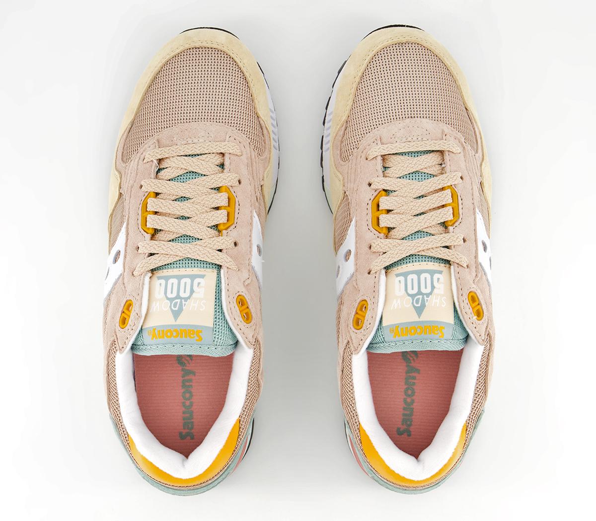 Saucony Shadow 5000 Trainers Saucony Shadow 5000 Trainers White Beige