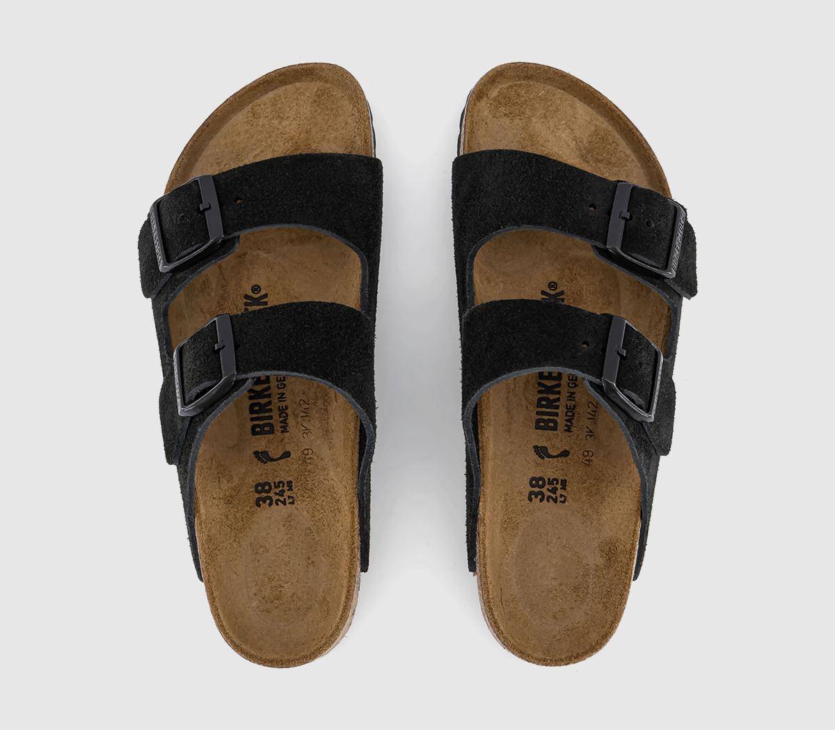 BIRKENSTOCKArizona Two Strap Sandals BIRKENSTOCKArizona Two Strap SandalsSuede Black
