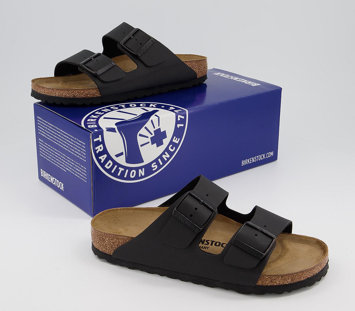 BIRKENSTOCK Arizona Two Strap Sandals F BIRKENSTOCK Arizona Two Strap Sandals F Black Birko Flor