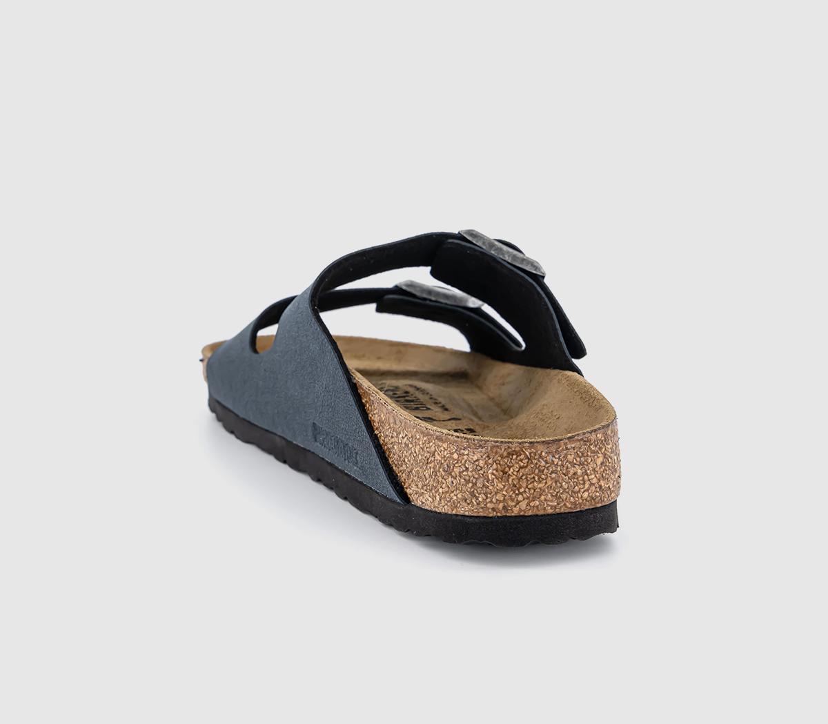 BIRKENSTOCK Arizona Two Strap Sandals F BIRKENSTOCK Arizona Two Strap Sandals F Basalt Birko Flor Nubuck