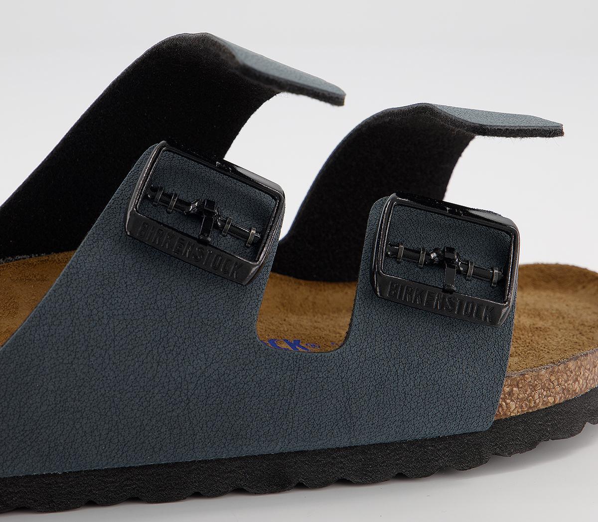 BIRKENSTOCK Arizona Two Strap Sandals F BIRKENSTOCK Arizona Two Strap Sandals F Basalt Birko Flor Nubuck