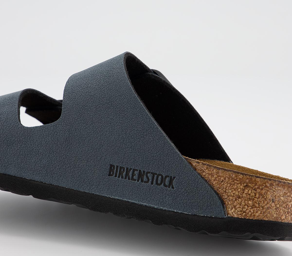 BIRKENSTOCK Arizona Two Strap Sandals F BIRKENSTOCK Arizona Two Strap Sandals F Basalt Birko Flor Nubuck
