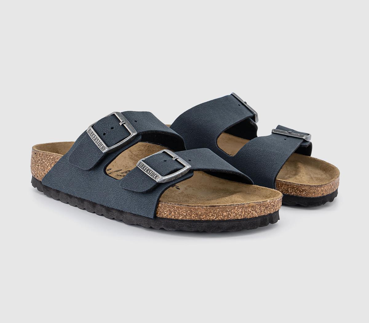BIRKENSTOCK Arizona Two Strap Sandals F BIRKENSTOCK Arizona Two Strap Sandals F Basalt Birko Flor Nubuck