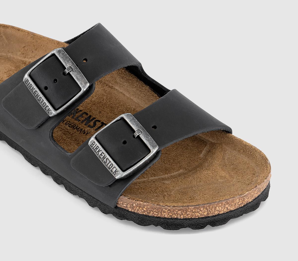 BIRKENSTOCKArizona Two Strap SandalsOiled Leather Black