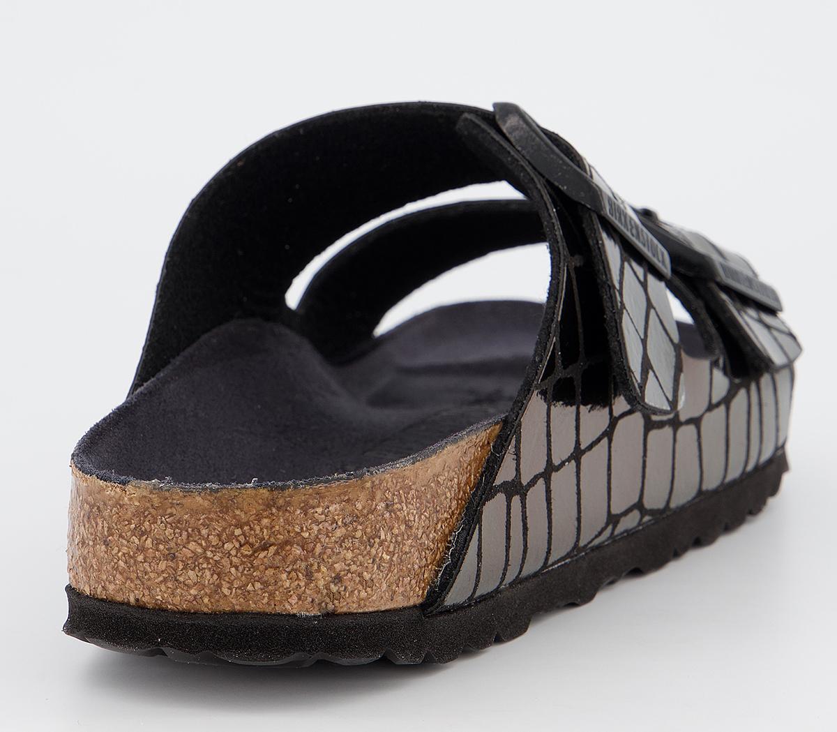 BIRKENSTOCKArizona Two Strap SandalsGator Gleam Black