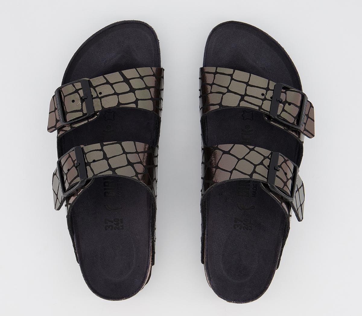 BIRKENSTOCKArizona Two Strap SandalsGator Gleam Black