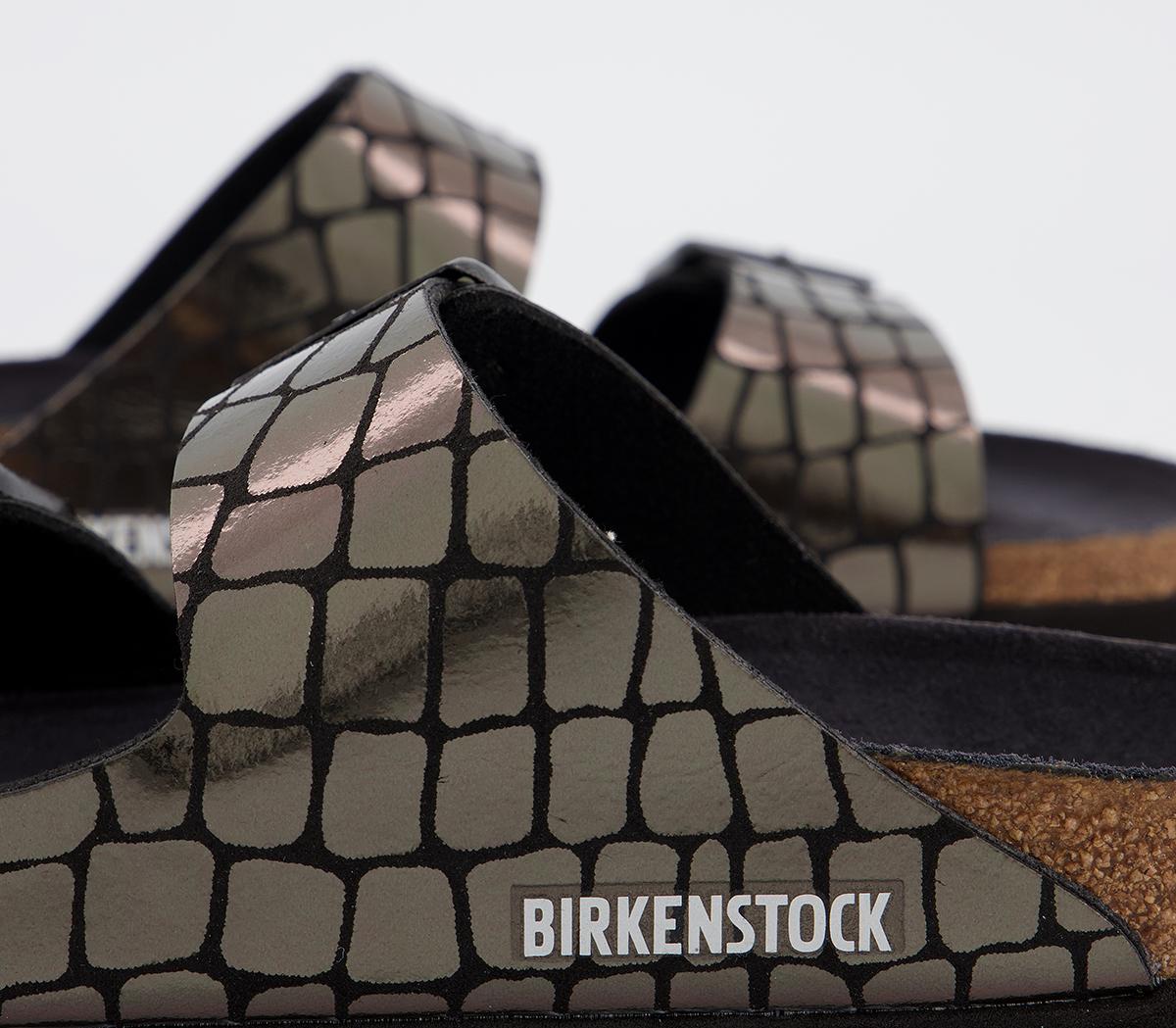 BIRKENSTOCKArizona Two Strap SandalsGator Gleam Black
