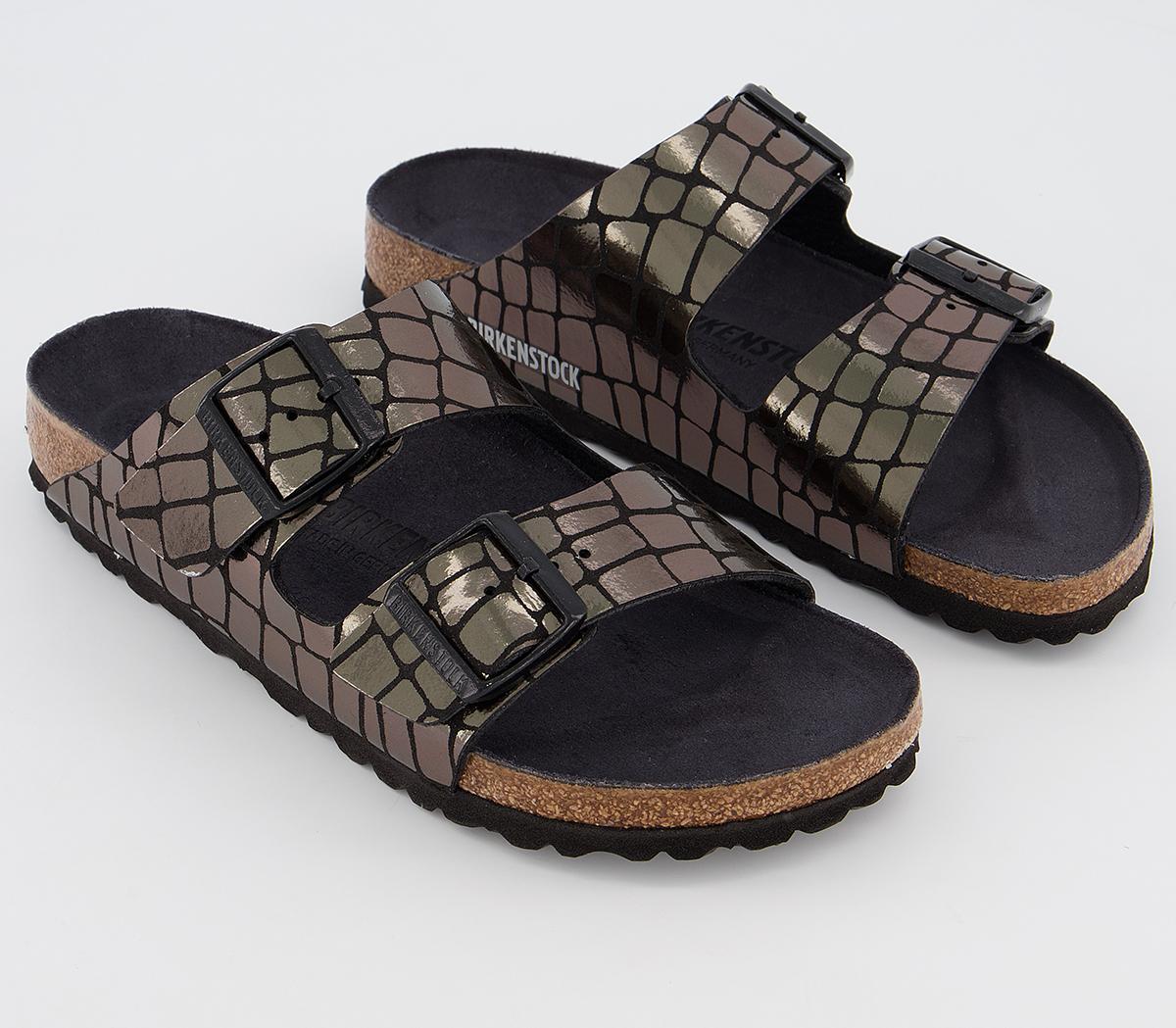 BIRKENSTOCKArizona Two Strap SandalsGator Gleam Black