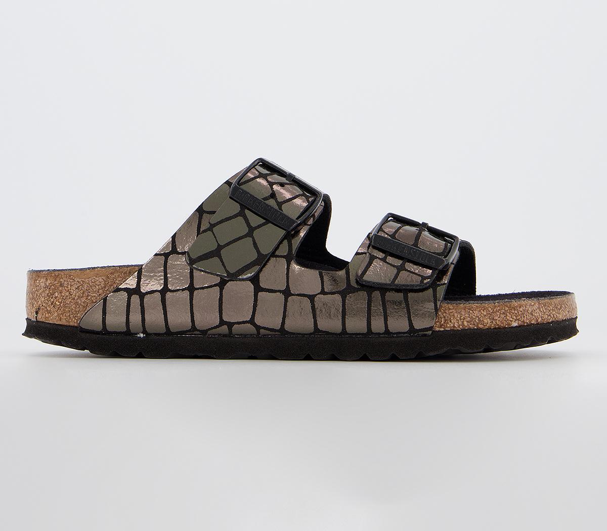 BIRKENSTOCKArizona Two Strap SandalsGator Gleam Black