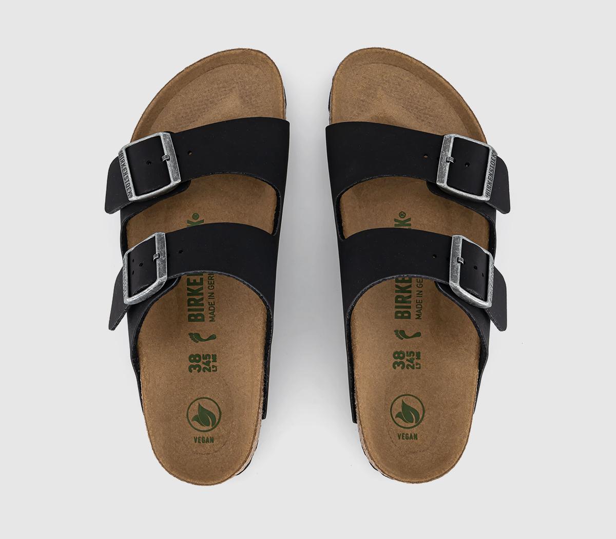 BIRKENSTOCK Arizona Two Strap Sandals F BIRKENSTOCK Arizona Two Strap Sandals F Earthy Vegan Black
