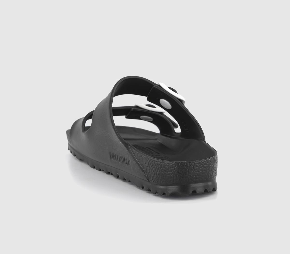 BIRKENSTOCK Arizona Two Strap Sandals BIRKENSTOCK Arizona Two Strap Sandals Black White Contrast Eva