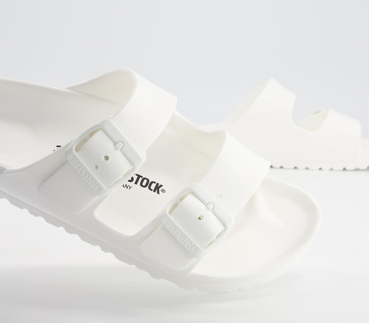 BIRKENSTOCK Arizona Two Strap Sandals BIRKENSTOCK Arizona Two Strap Sandals White Eva