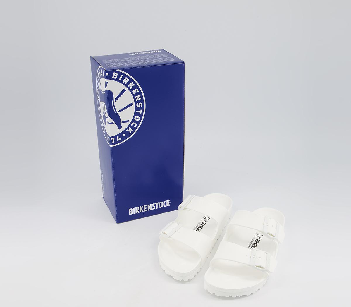 BIRKENSTOCK Arizona Two Strap Sandals BIRKENSTOCK Arizona Two Strap Sandals White Eva