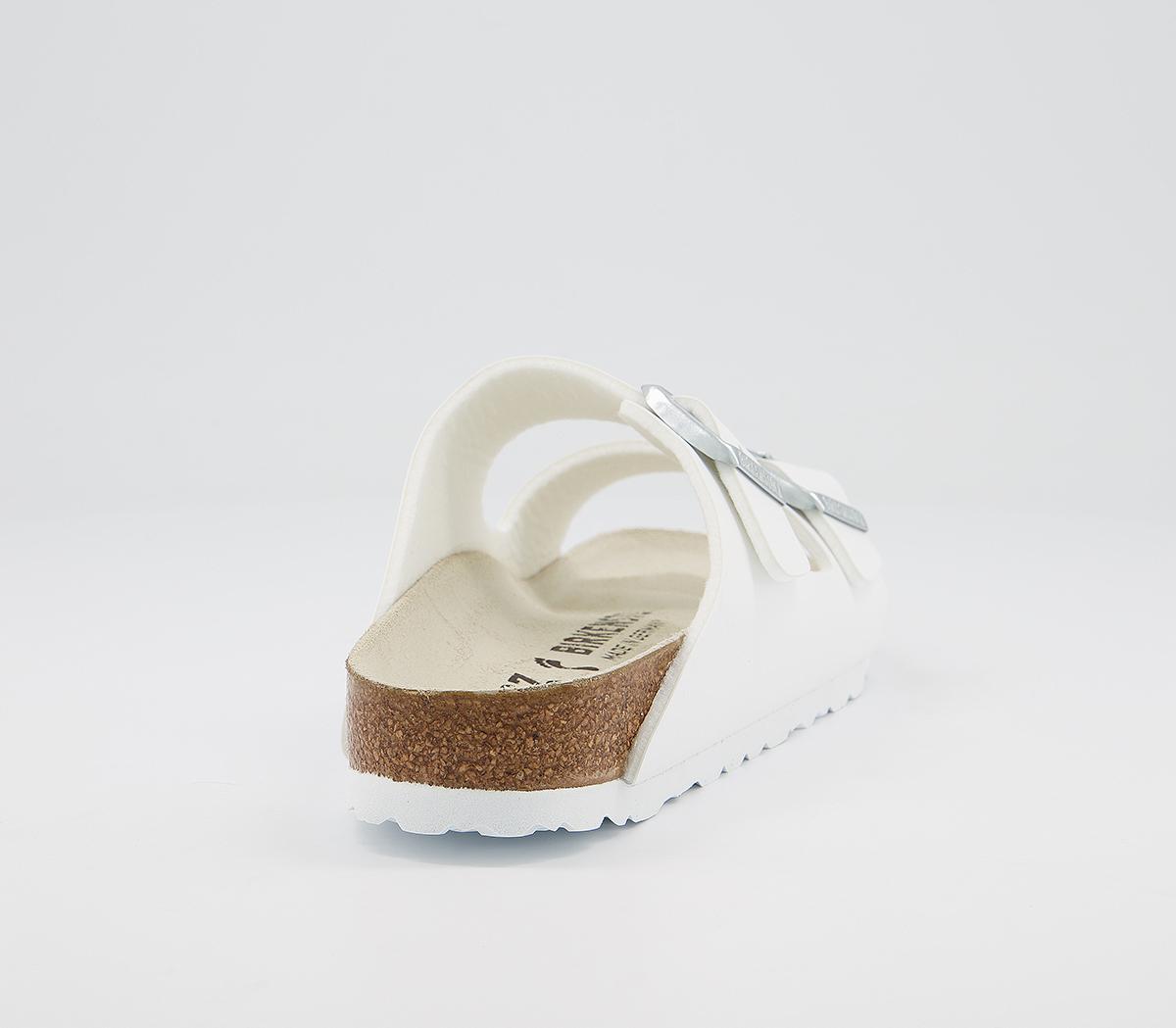 BIRKENSTOCKArizona Two Strap Sandals F BIRKENSTOCKArizona Two Strap Sandals FWhite Birko Flor