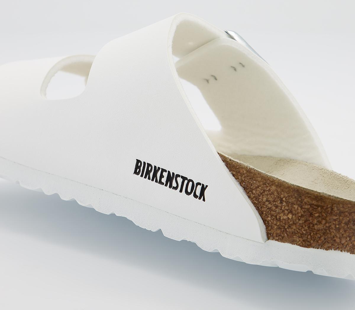 BIRKENSTOCKArizona Two Strap Sandals F BIRKENSTOCKArizona Two Strap Sandals FWhite Birko Flor