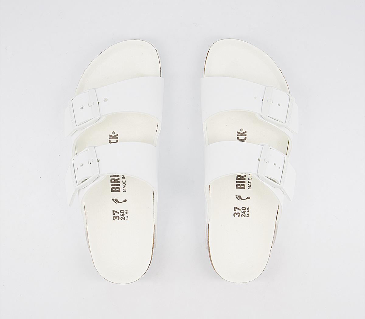 BIRKENSTOCK Arizona Two Strap Sandals BIRKENSTOCK Arizona Two Strap Sandals Triple White