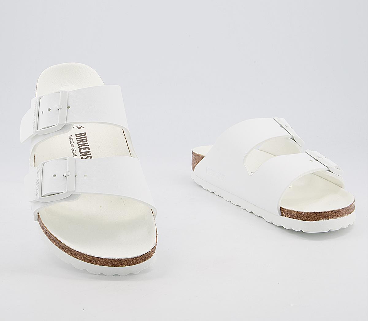 BIRKENSTOCK Arizona Two Strap Sandals BIRKENSTOCK Arizona Two Strap Sandals Triple White