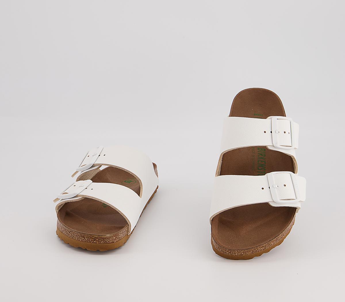 BIRKENSTOCK Arizona Two Strap Sandals BIRKENSTOCK Arizona Two Strap Sandals Earthy Vegan White