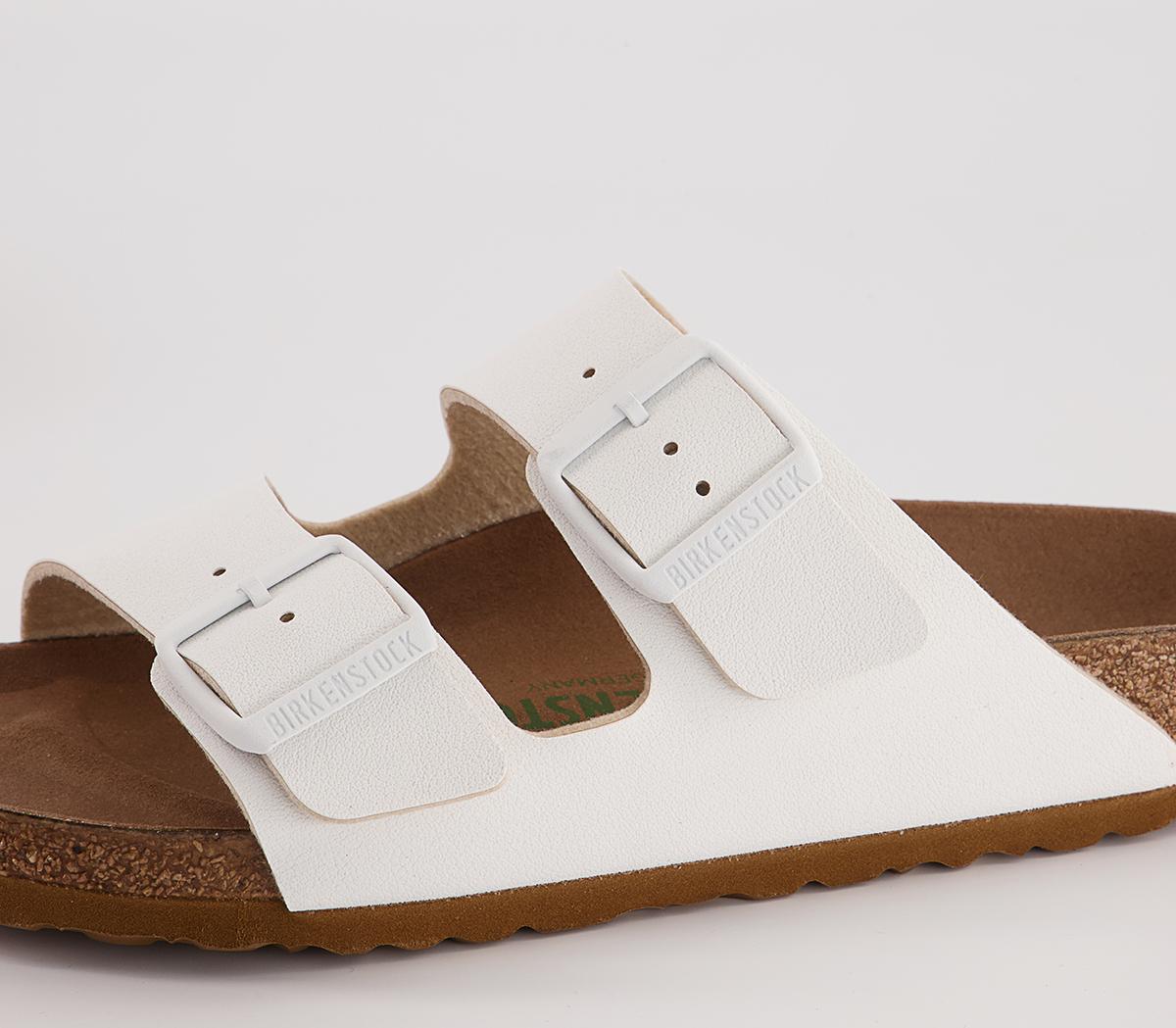 BIRKENSTOCK Arizona Two Strap Sandals BIRKENSTOCK Arizona Two Strap Sandals Earthy Vegan White