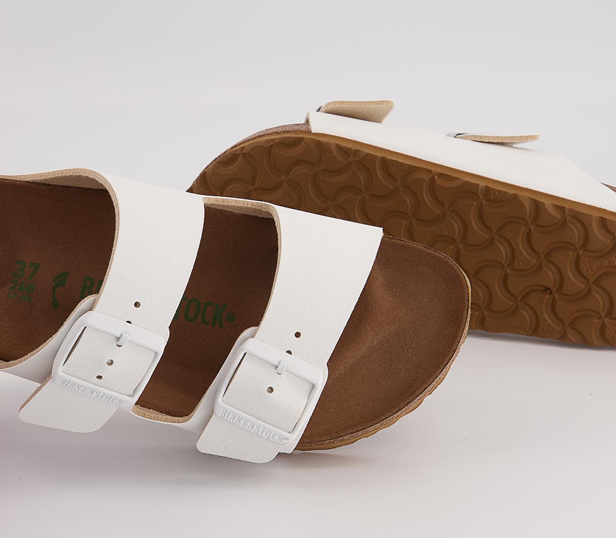 BIRKENSTOCK Arizona Two Strap Sandals BIRKENSTOCK Arizona Two Strap Sandals Earthy Vegan White
