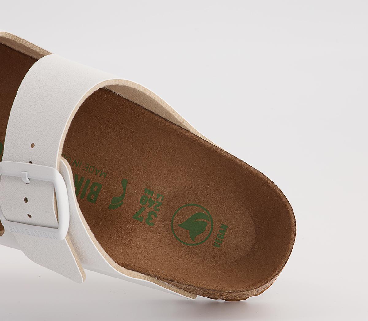 BIRKENSTOCK Arizona Two Strap Sandals BIRKENSTOCK Arizona Two Strap Sandals Earthy Vegan White
