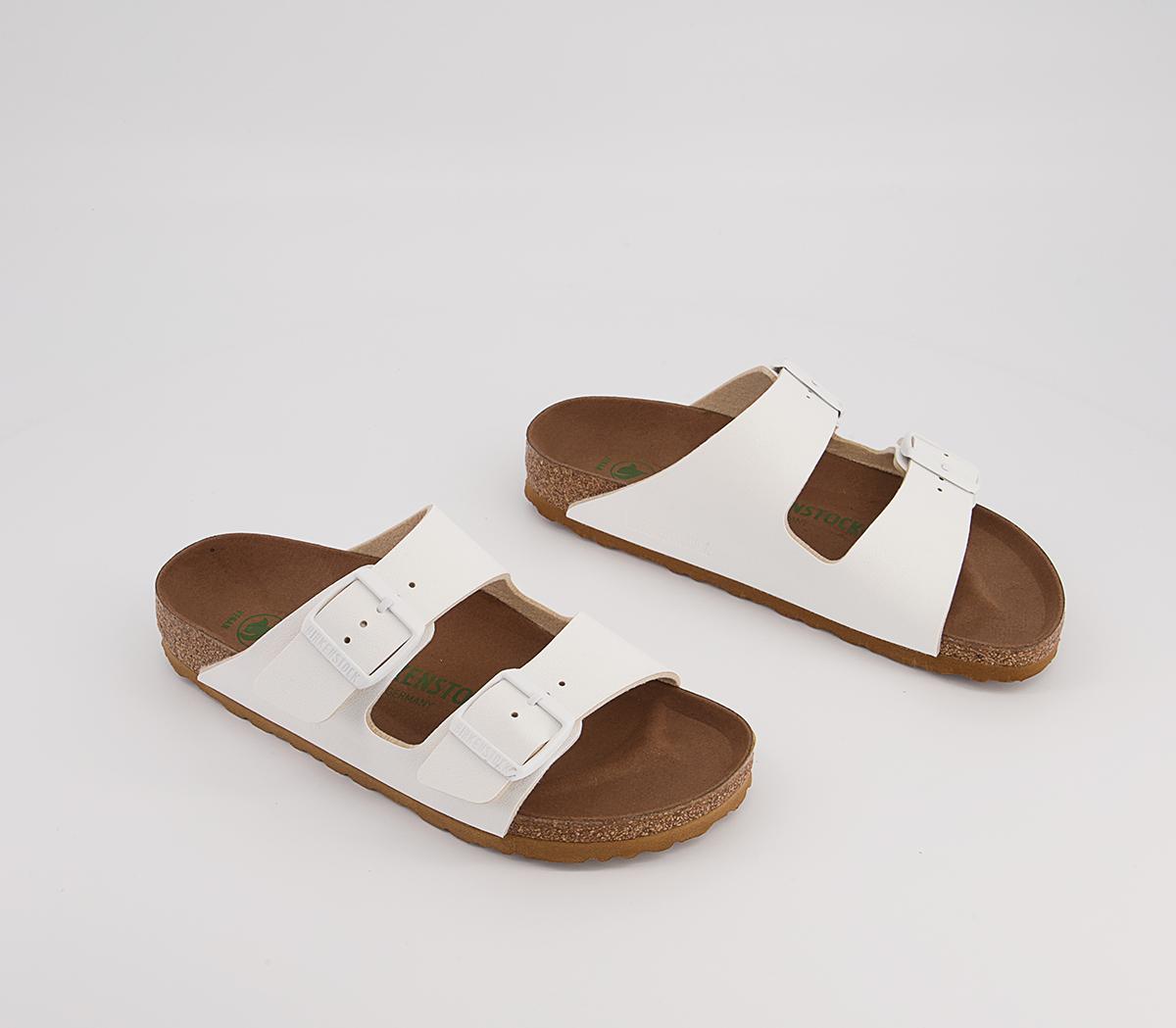 BIRKENSTOCK Arizona Two Strap Sandals BIRKENSTOCK Arizona Two Strap Sandals Earthy Vegan White
