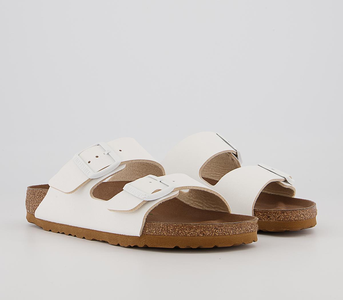BIRKENSTOCK Arizona Two Strap Sandals BIRKENSTOCK Arizona Two Strap Sandals Earthy Vegan White