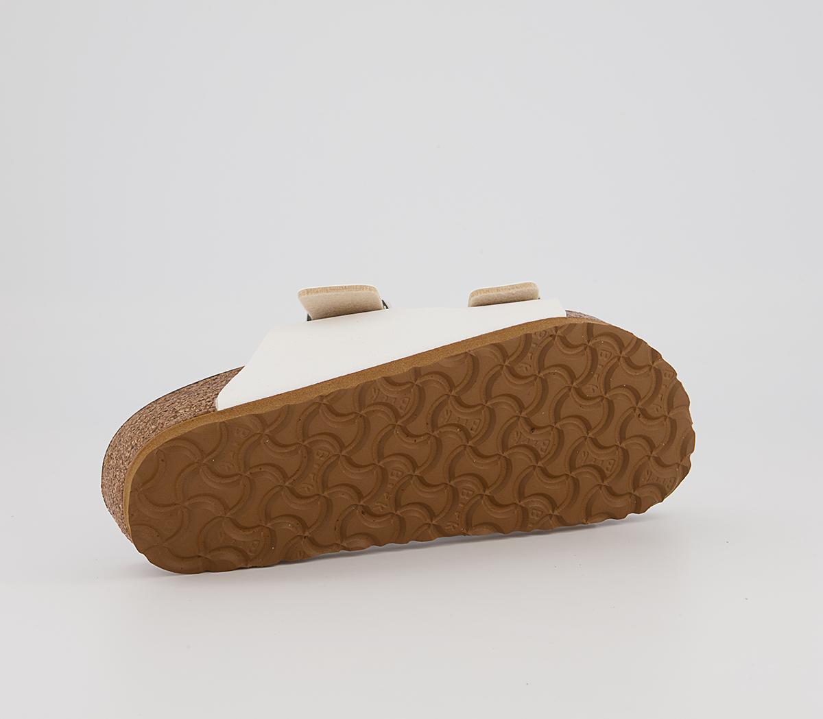 BIRKENSTOCK Arizona Two Strap Sandals BIRKENSTOCK Arizona Two Strap Sandals Earthy Vegan White