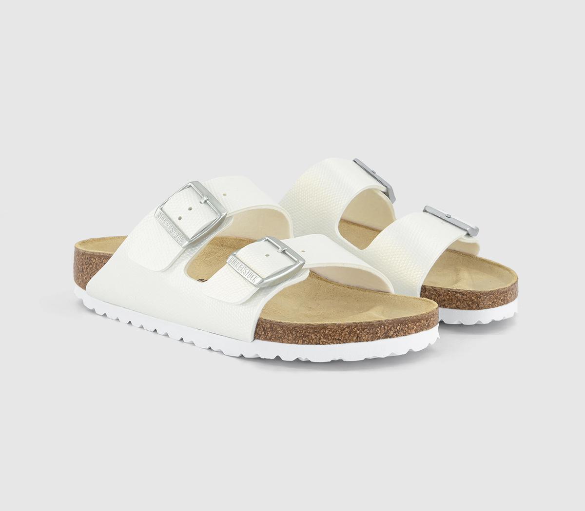 BIRKENSTOCKArizona Two Strap SandalsShiny Lizard White