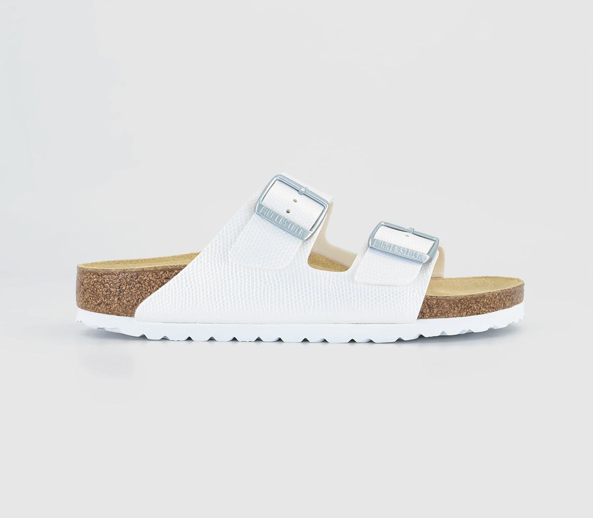 BIRKENSTOCKArizona Two Strap SandalsShiny Lizard White