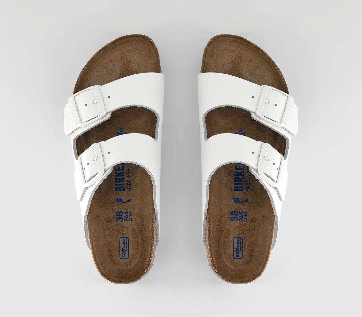 BIRKENSTOCKArizona Two Strap Sandals BIRKENSTOCKArizona Two Strap SandalsWhite Leather Sfb
