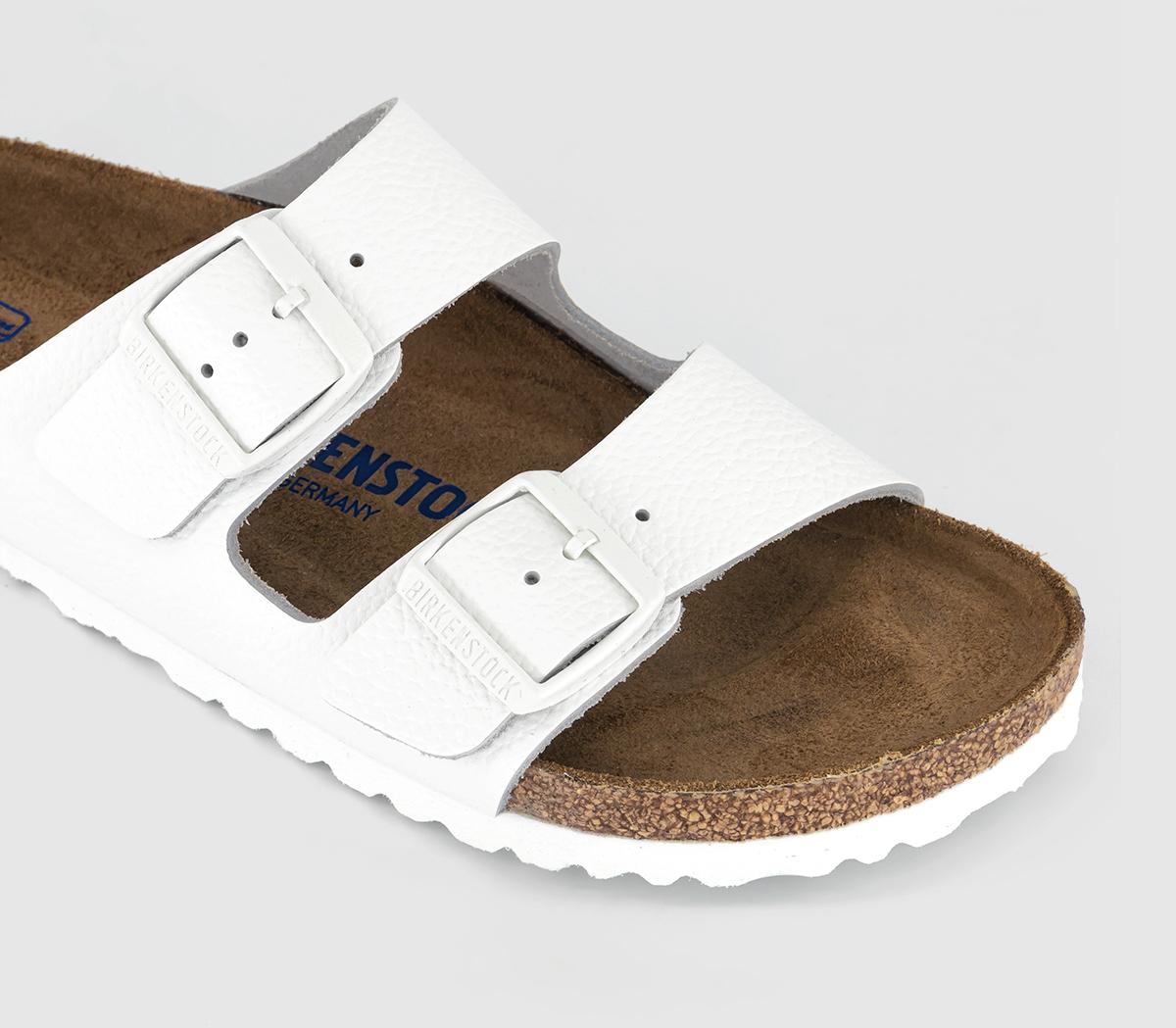 BIRKENSTOCKArizona Two Strap Sandals BIRKENSTOCKArizona Two Strap SandalsWhite Leather Sfb