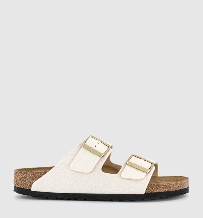 BIRKENSTOCK Arizona Two Strap Sandals Leo Eggshell