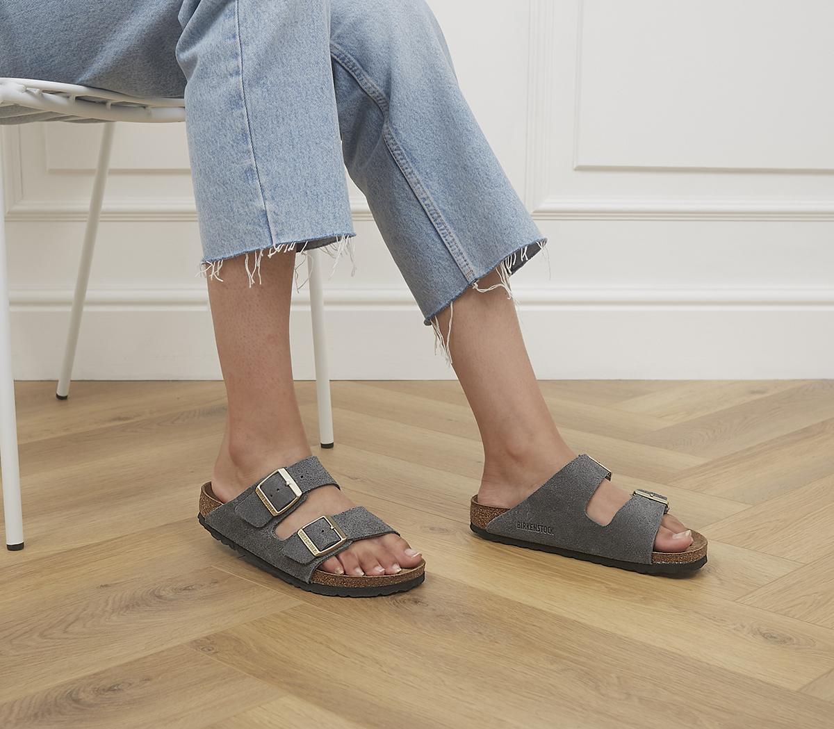 Grey cheap arizona birkenstocks