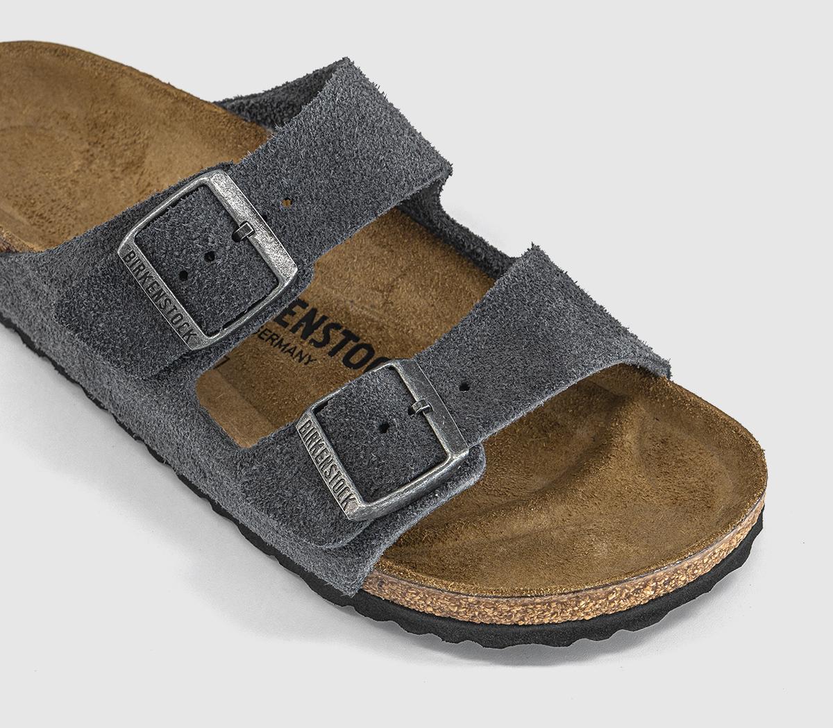 BIRKENSTOCKArizona Two Strap SandalsCharcoal Suede