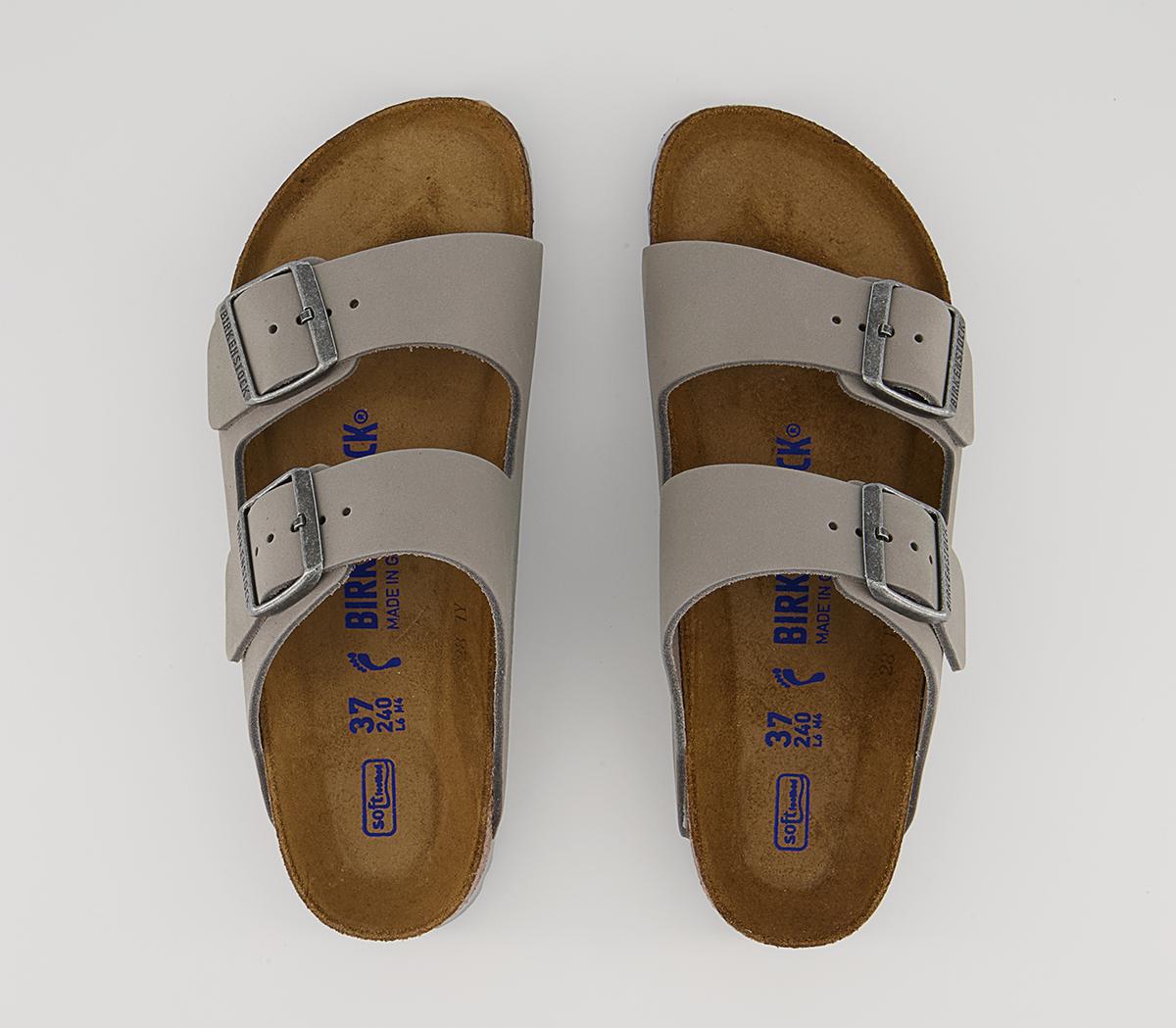 BIRKENSTOCK Arizona Two Strap Sandals BIRKENSTOCK Arizona Two Strap Sandals Dove Grey Nubuck