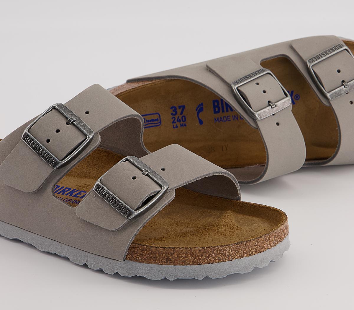 BIRKENSTOCK Arizona Two Strap Sandals BIRKENSTOCK Arizona Two Strap Sandals Dove Grey Nubuck