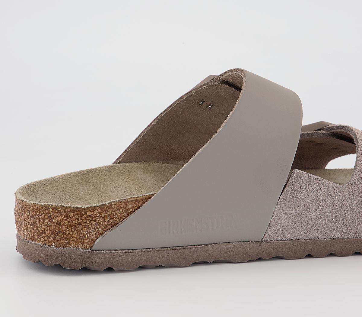 BIRKENSTOCK Arizona Two Strap Sandals BIRKENSTOCK Arizona Two Strap Sandals Split Grey Taupe