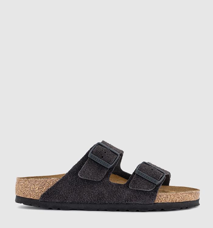 BIRKENSTOCK Arizona Two Strap Sandals Velvet Gray